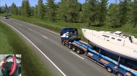 نقل يخت من روسيا إلى إستونيا في لعبة Euro Truck Simulator 2