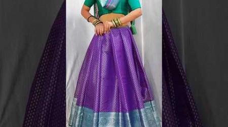 Try this beautiful saree draping lehenga style|#saree_draping #fashion