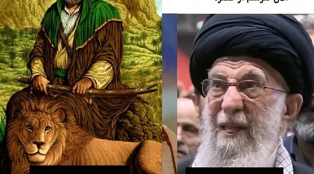 شباهت عجیب حضرت علی با علی خامنه ای