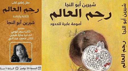 حفل إطلاق كتاب "رَحِم العالم.. أمومة عابرة للحدود" للناقدة شيرين أبو النجا