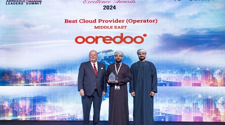 Ooredoo عُمان تتوج بجائزة أفضل مزود خدمات سحابية في الشرق الأوسط