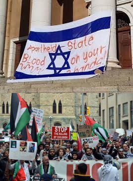 صهیونیزم یعنی نژاد پرستی!: زنده باد مبارزه جوانان دانشجو برای حمایت از مردم غزه و بر علیه